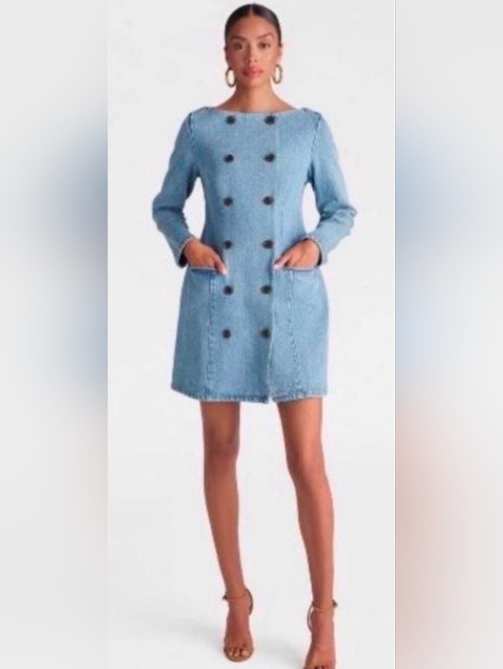 KBB Tuxedo DENIM Dress NWT Sz 14